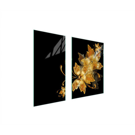 PANNELLO PROTETTIVO IN VETRO 75x52 ORO