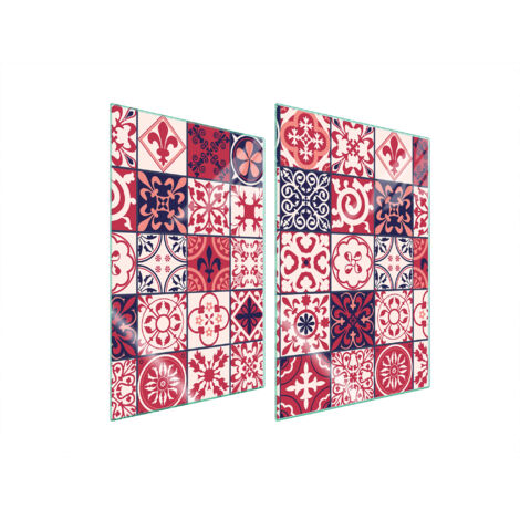 PANNELLO PROTETTIVO IN VETRO PER CUCINA 2x35x52 MOSAICO