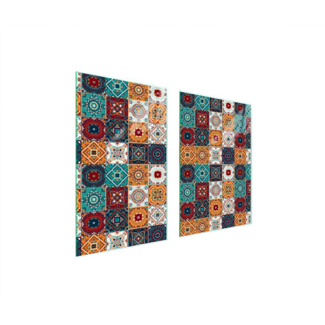 PANNELLO PROTETTIVO IN VETRO PER CUCINA 65x52 MOSAICO