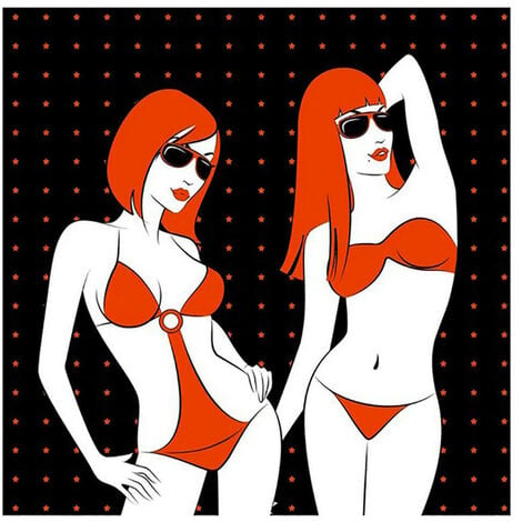 Pannello Radiante Elettrico Quadro Termico 60x60cm 450w Vannini Red Bikini