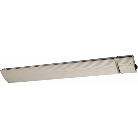 Pannello Radiante Riscaldante Elettrico da Esterno 122,5x17,7x6 cm 1800W Sined Calore Bianco