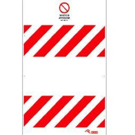 PANNELLO RECINZIONE CANTIERE """DIVIETO AFFISSIONE""" 180X98CM