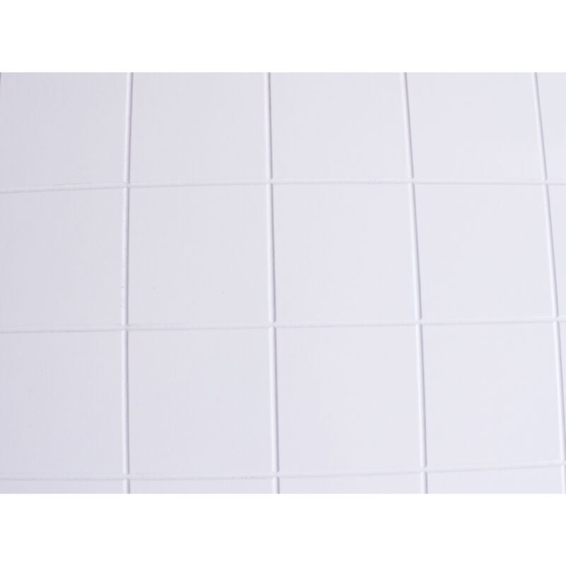 Pannello retrocucina bianco laccato piastrellato c...