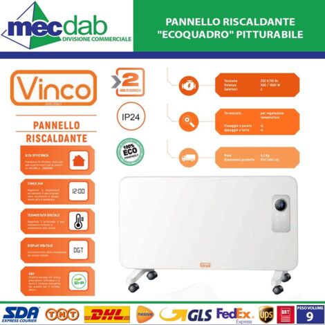 Pannello Riscaldante Da Parete/Appoggio Pn1000Cl ( VINCO cod. 70402 )