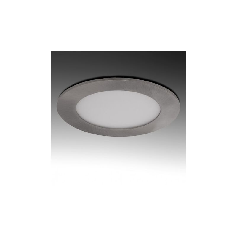 Image of Mille Lucciole - Pannello rotondo acciaio satinato nichel slim led 3w ip20 incasso Faro faretto luce bianca fredda naturale calda Downlight fredda