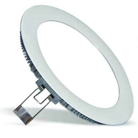 Pannello rotondo slim led 6w ip20  incasso Faro faretto completo driver luce bianca fredda  naturale calda  Downlight  calda 3000k