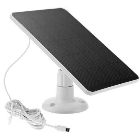 Pannello solare per telecamera di sorveglianza a batteria Arlo Ring eufy Blink, impermeabile IP65, 4 W, 5 V, supporto regolabile con cavo da 3 metri