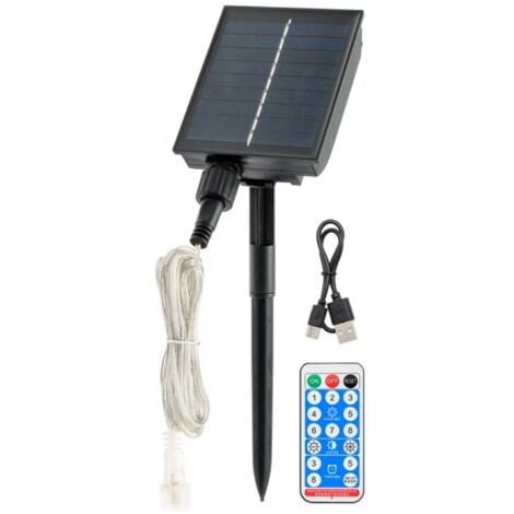 MAGIEDINATALE Pannello solare "Smart Connect" a batteria per alimentazione -600 led