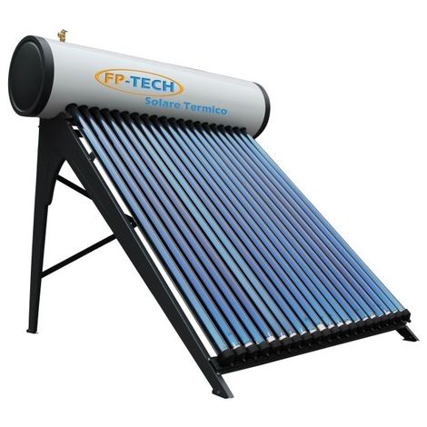 Pannello Solare Termico Heat Pipe Pressurizzato 180 Lt Acciaio Inox Acqua Calda Sanitaria