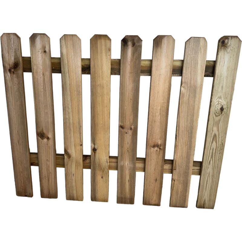 Pannello staccionata recinto in legno trattato per recinzione giardino Lasa 180xH80 cm.