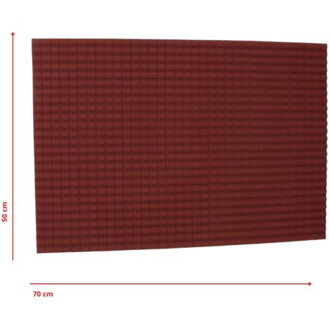 Pannello Tegole Grandi Rosse per Presepe 65x48 cm 86575