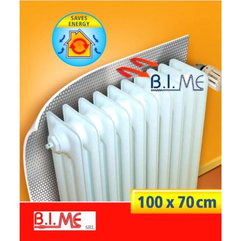 PANNELLO TERMORIFLETTENTE PER CALORIFERI POLIETILENE TERMORIFRANGENTE CM.70X100