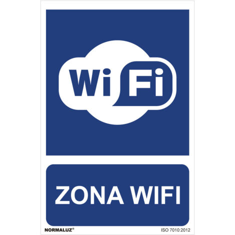 Pannello Uso Obbligatorio ''zona Wifi'' (PVC 0,7mm) 30x40cm