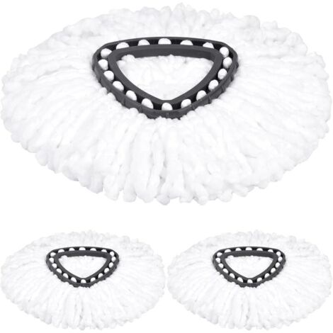 Panni in microfibra compatibili con la testina di pulizia Vileda Turbo 2 in 1 EasyWring & Clean [Bianco]