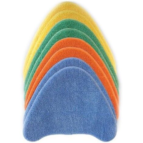 Panni per la pulizia in microfibra da 8 pezzi per velcro, tamponi per la pulizia multicolori