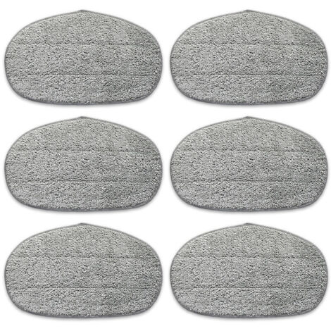 panni per mocio Leifheit CleanTenso per la pulizia profonda dei pori, mocio a vapore con retro in velcro, grigi
