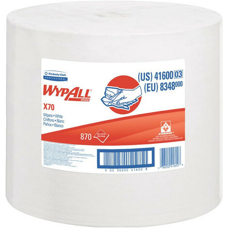 Panno Di Pulizia Wypall® X70 L340Xw315 Circa 1 Ply Bianco Mm Kimberly-Clark