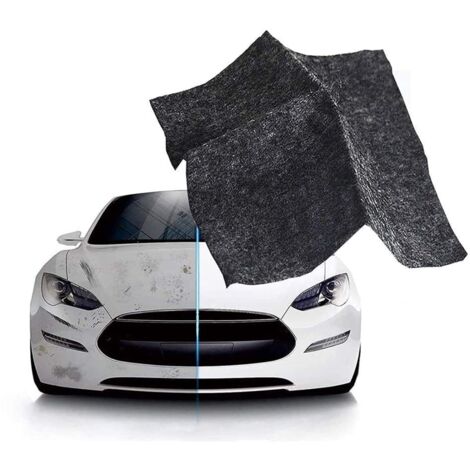 Panno e salvietta in microfibra, 4 pezzi di panno nano lucido per autoradio, panno magico antigraffio, panni per lucidare la vernice dell'auto, strumento per riparare graffi leggeri, macchie d'acqua e