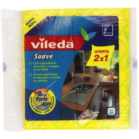 Panno Giallo Morbido 1+1 30% Microfibra 148936 Vileda