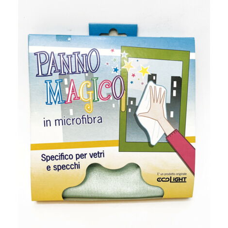 Panno magico in microfibra specifico per vetri e specchi
