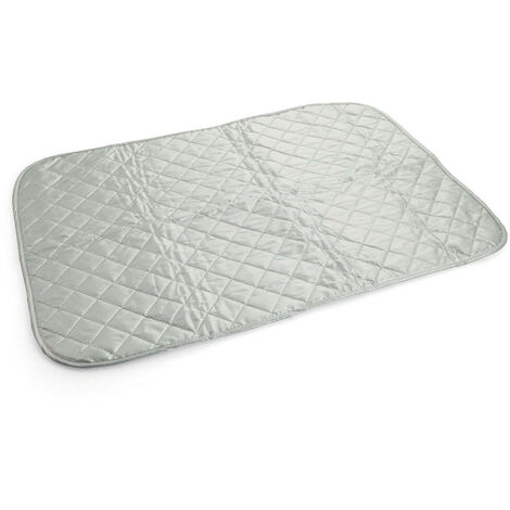 PANNO STIRO E COPRILAVATRICE IN TESSUTO CON MAGNETI 66 X 67 CM COLORE BIANCO