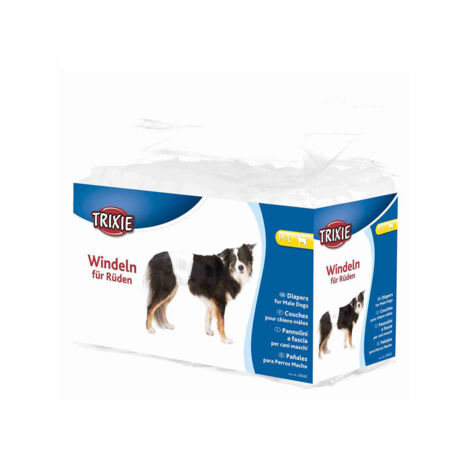 Mutandina Igienica Lavabile Per Cani – Fascia Maschio Taglia M (40-50cm) Con Chiusura In Velcro E Strato Assorbente, Marchio Croci
