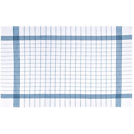 Paño de cocina KITCHEN Blanco/Azul Royal