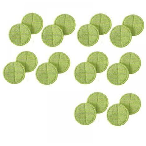 Paño de limpieza de fibra adhesiva de repuesto para fregona eléctrica (20 unidades, 16 cm)