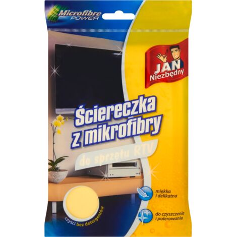 Paño de microfibra Jan Niezbędny para la limpieza de equipos RTV, 1 unidad.