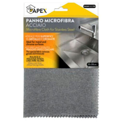 Paño de microfibra para acero cm 35x30 15096 Apex