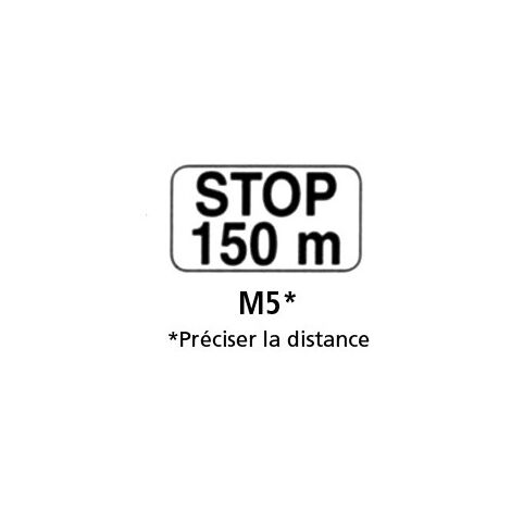 PANONCEAU ROUTIER - TYPE M5 (M5galva) - 500 x 500 mm