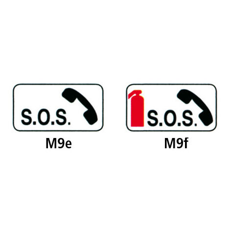 PANONCEAUX ROUTIERS - TYPE M9e ET M9f (M9egalva) - M9f - 900 x 500 mm