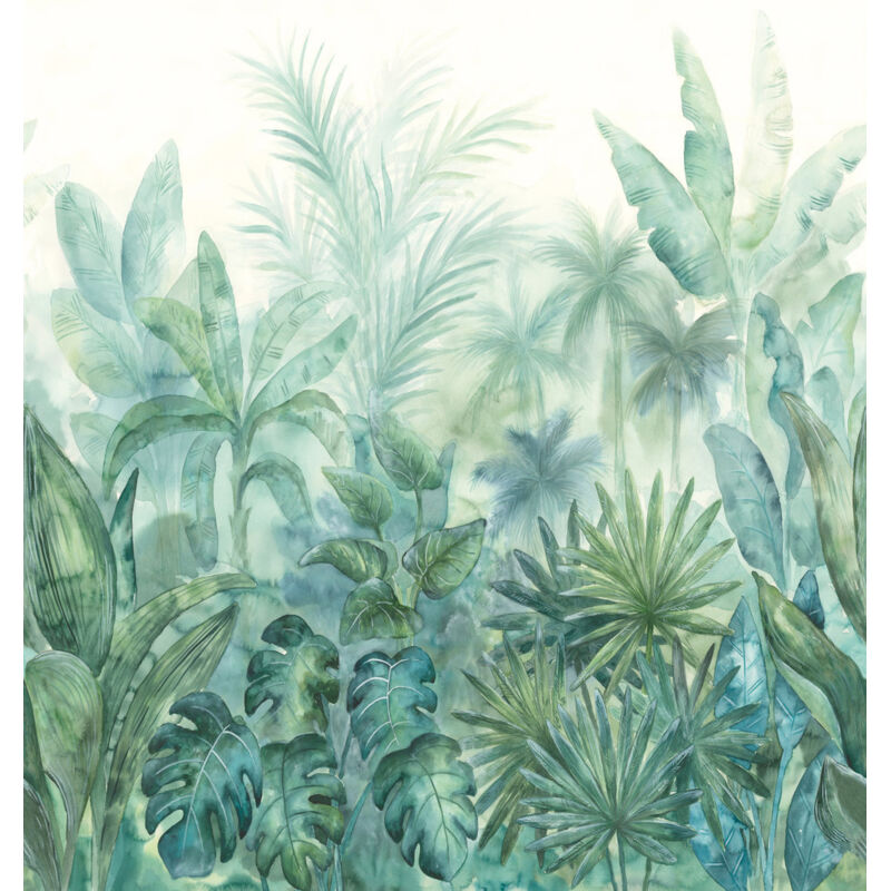 Papier peint The Wall ii 392301 - Vert, Bleu - Bricoflor