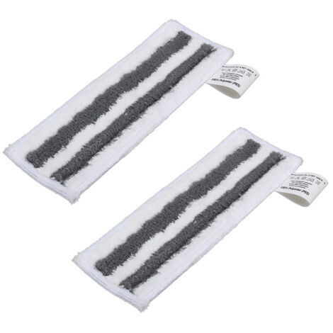 Paños de limpieza de microfibra para limpiadoras de vapor Karcher Easyfix SC2 SC3 SC4 SC5 (raya gris, 2 unidades)