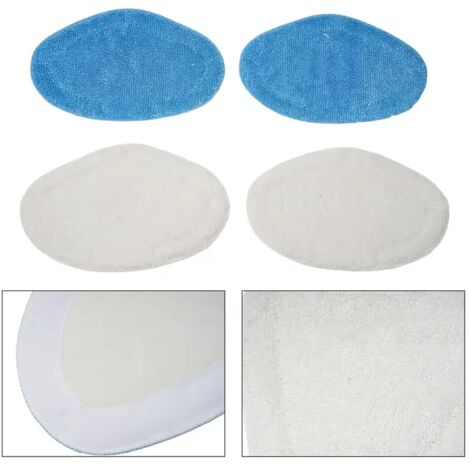 Paños de limpieza de repuesto para kits Polti/boquillas de vapor Hoover Dual Steam Plus (4 unidades)