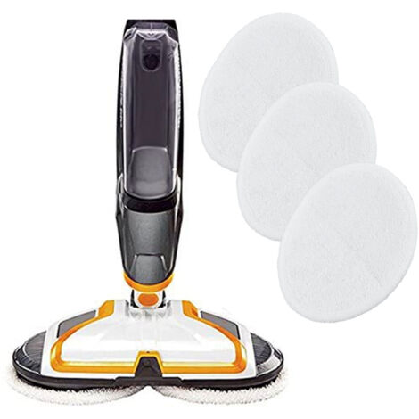 [Paños de limpieza] Paños de microfibra reutilizables [Accesorios para cabezales de lavado] Bissell [2124/2039/2037/2039A] [Paquete de 3] Blanco