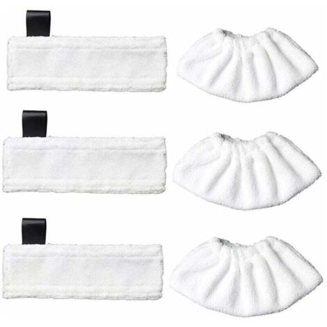 Paños de microfibra de repuesto y 3 paños de microfibra para Karcher Easy Fix SC1/SC2/SC3/SC4/SC5/SV7, paño accesorio para Karcher Easy Fix