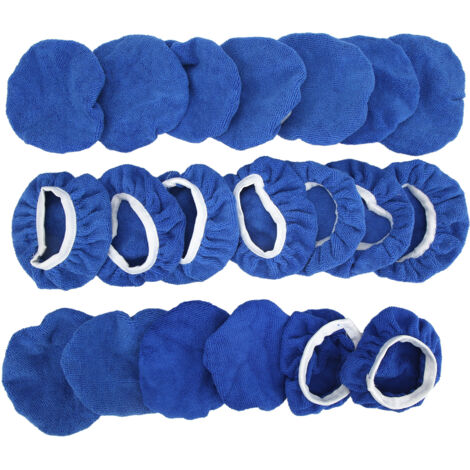 Paños de microfibra para pulir coches (paquete de 20) – Almohadillas para pulir y encerar para pulidoras de 5 a 6 pulgadas