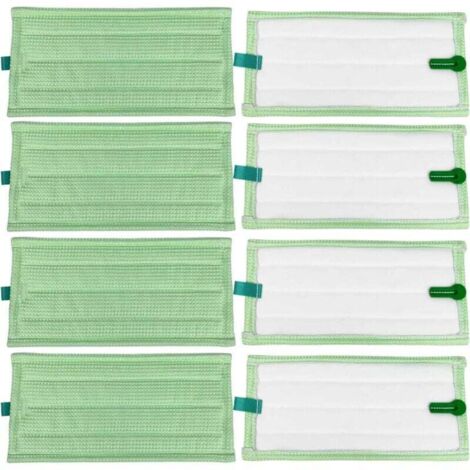 Paños de microfibra Vorwerk Kobold  Limpieza  8 unidades, compatibles con SP600/SP600S/SP7/SPB100  Para propietarios de Vorwerk Kobold