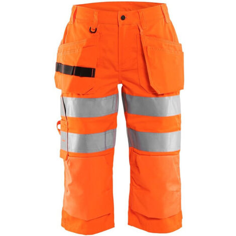 Pantacourt de travail haute visibilité femme 7139 - Orange fluo L - FR(44) - SE(C42) - Courtes
