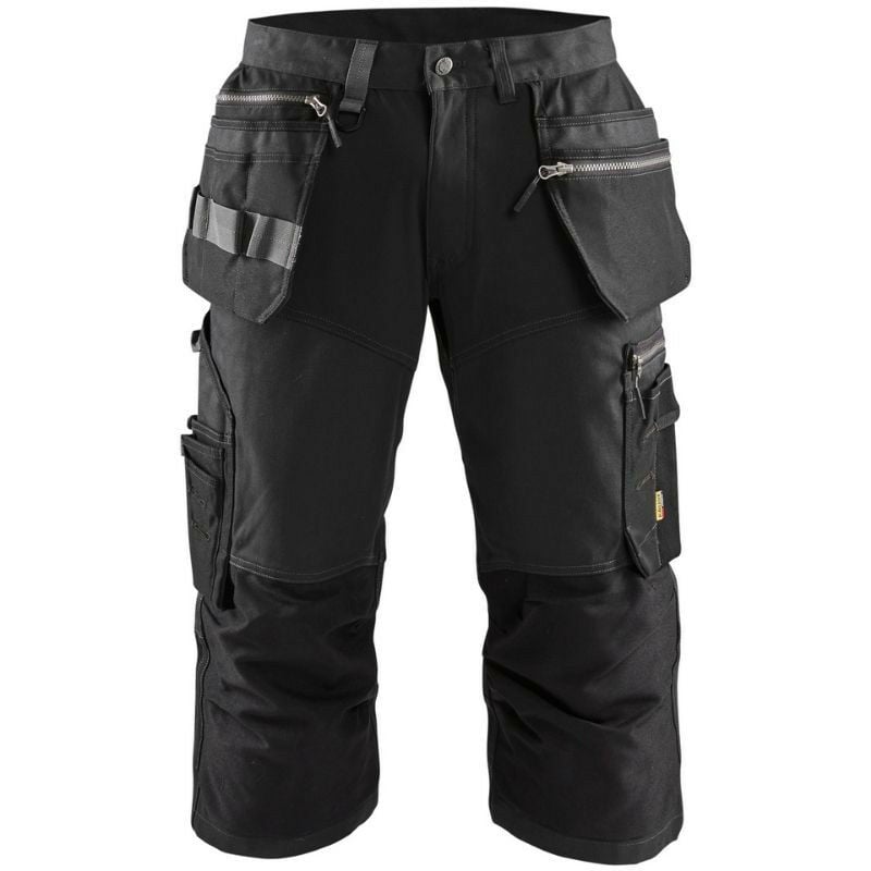 Pantacourt de travail +stretch Blaklader 1597 - Déstockage - Noir - 40 - Noir