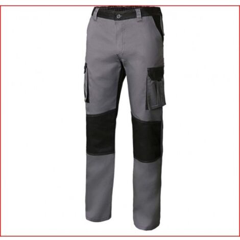 PANTALÓN BICOLOR GRIS/NEGRO T-34 - VELILLA