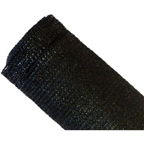 Pantalla 90 % - Negra - 185 g/m² - con Ojales Negra de 1,8 m x 5 m