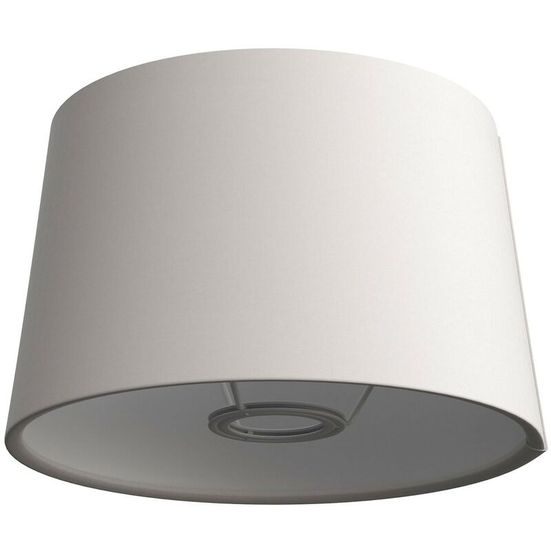

Creative Cables - Pantalla Athena con casquillo E27 para lámpara de mesa - Made in Italy | Blanco - Blanco