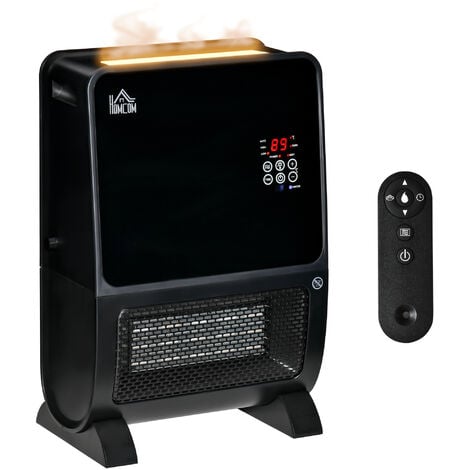 Calefactor cerámico de enchufe con mando a distancia, termostato y pantalla  digital, Tarjeta de Fidelización