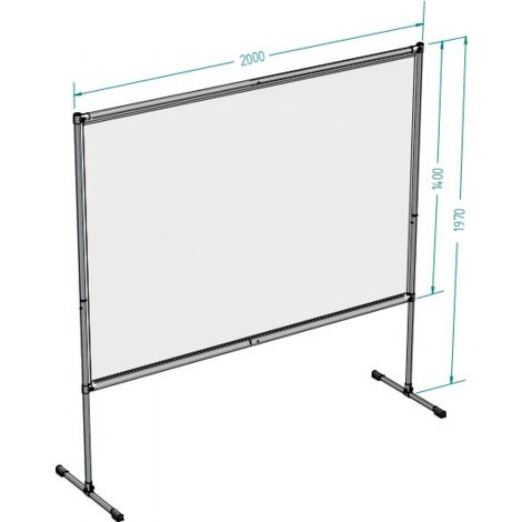 Pantalla CEPRO transparente Covid-19 200 x 200cm