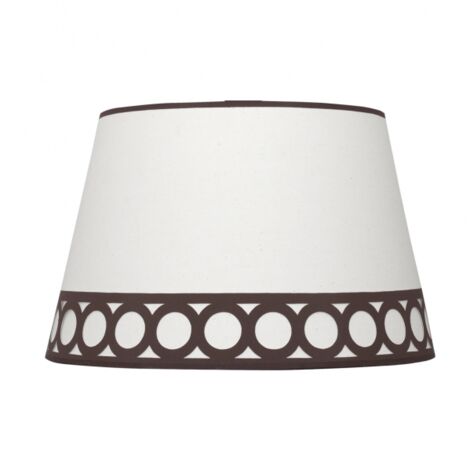 Pantalla colgante dalia e27 beis/marrón 40dx30dx25h