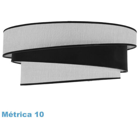 Pantalla colgante hara m10 blanca/negra 50dx40dx22h difusor incluido