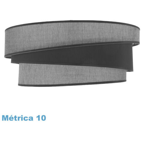 Pantalla colgante hara m10 gris 50dx40dx22h difusor incluido