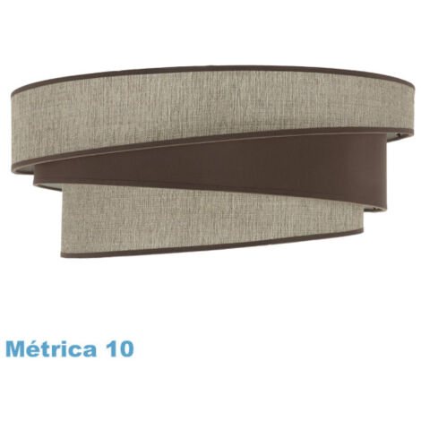 Pantalla colgante m10 hara marron 50dx40dx22h difusor incluido